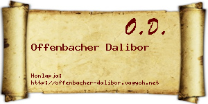 Offenbacher Dalibor névjegykártya